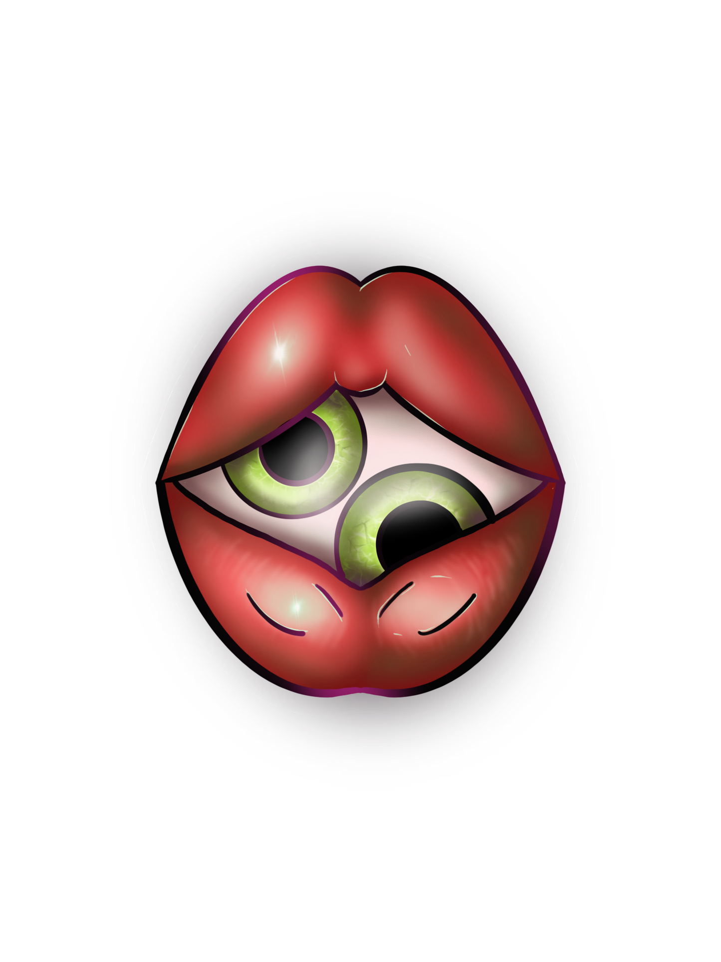 Separador labios rojos