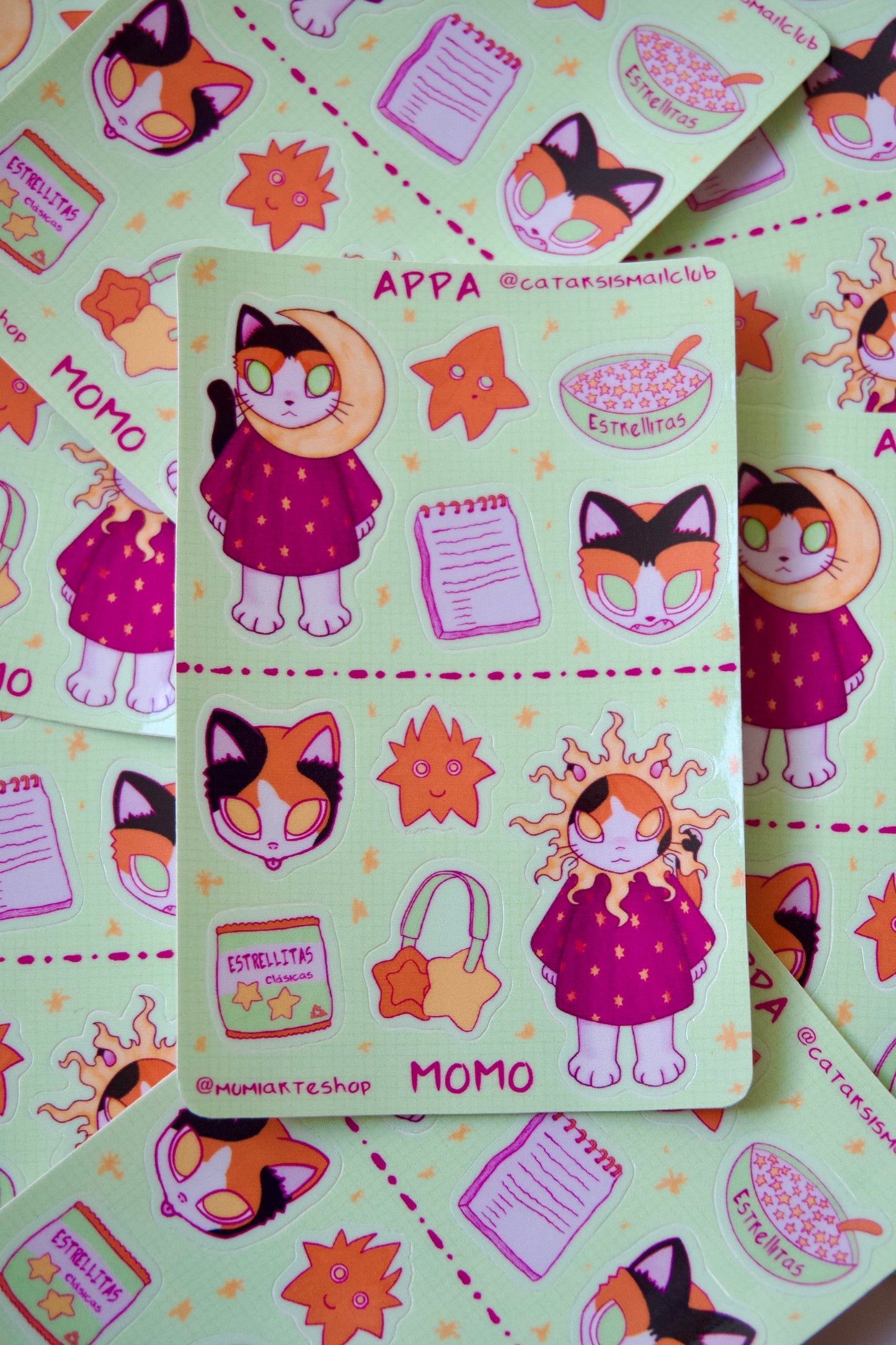 Momo y Appa Stickersheet