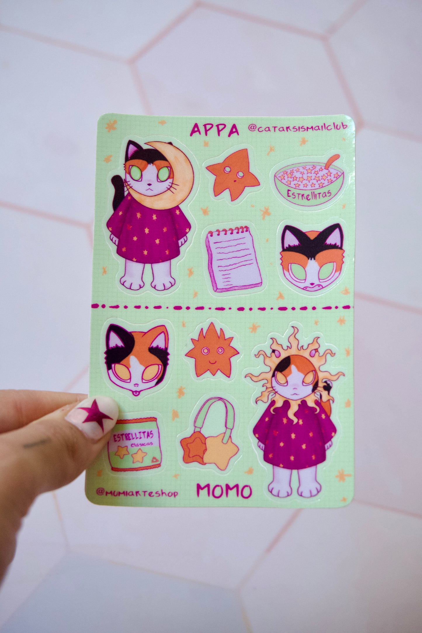 Momo y Appa Stickersheet