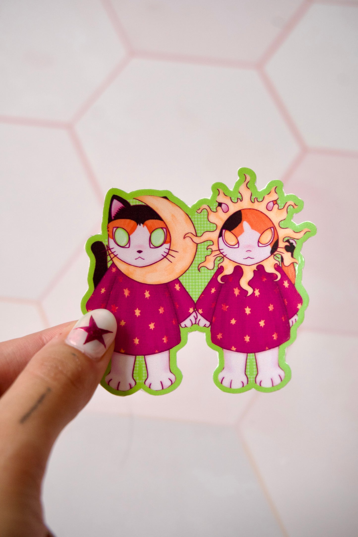 Sticker Sol y Luna